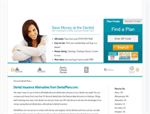 Tablet Screenshot of dentalinsurance.dentalplans.com